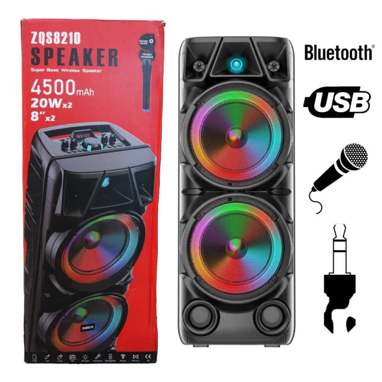 اسپیکر بلوتوثی قابل حمل کی تی اس مدل zqs-8210