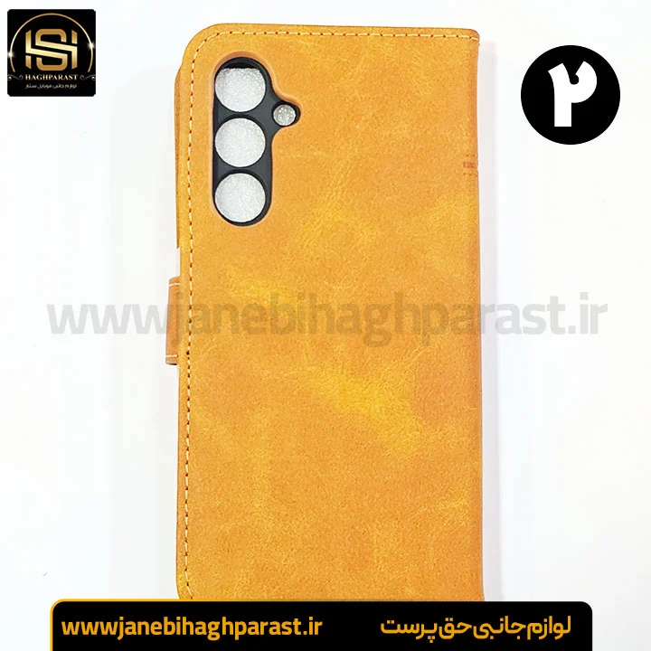 کیف موبایل جاکارتی دار برای سامسونگ A 54 مگنت دار جانبی حق پرست
