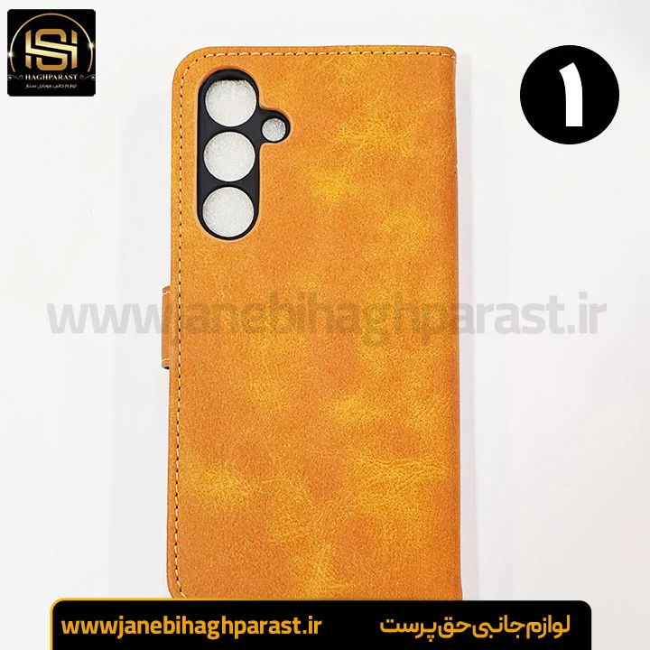 کیف موبایل جاکارتی دار برای سامسونگ A 55 مگنت دار جانبی حق پرست