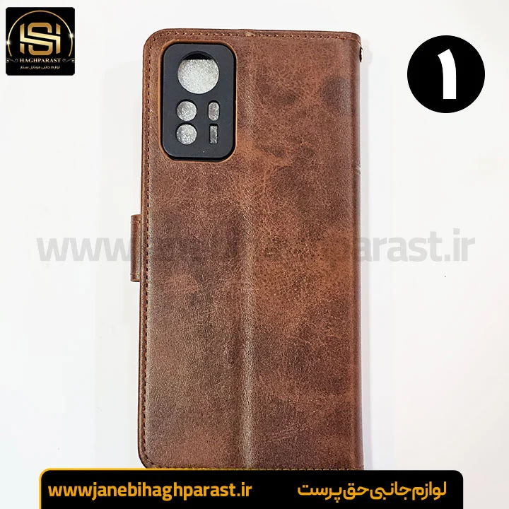 کیف موبایل جاکارتی دار برای شیائومی Note 12 S مگنت دار جانبی حق پرست