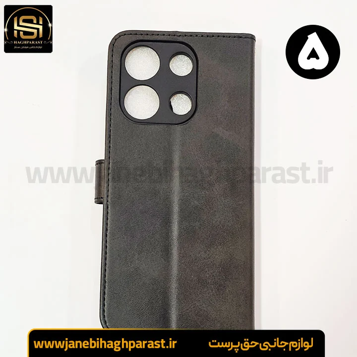 کیف موبایل جاکارتی دار برای شیائومی Note 13 4G مگنت دار جانبی حق پرست