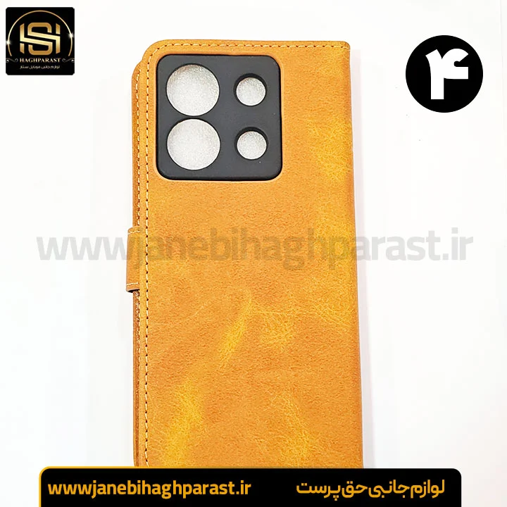 کیف موبایل جاکارتی دار برای شیائومی Note 13 Pro 5G مگنت دار جانبی حق پرست