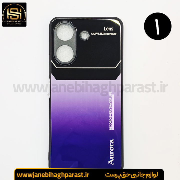 قاب موبایل Aurora بلک لنز شیائومی Redmi 13 c جانبی حق پرست